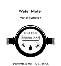 Counters for hot and cold water.