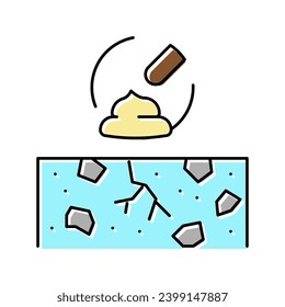 countertop repair color icon vector. countertop repair sign. isolated symbol illustration