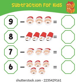 Counting activity worksheet for children. Educational printable mathematic for preschool. This worksheet is suitable for educating the early age children on how to count well. Vector file.