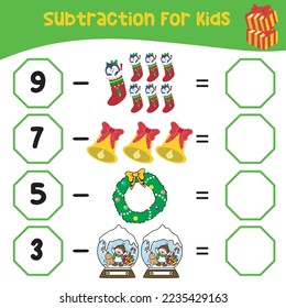 Counting activity worksheet for children. Educational printable mathematic for preschool. This worksheet is suitable for educating the early age children on how to count well. Vector file.
