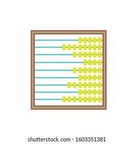 Counting Beads simple clip art vector illustration