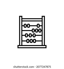 Counting board sign. Developmental icon