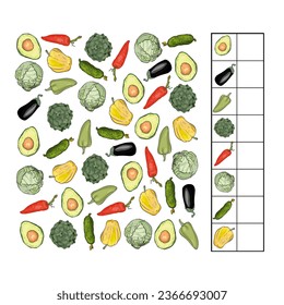 Counting educational children of teenagers, mathematics. How many subjects of the task. Vector illustration of a large number in different formats. Children game