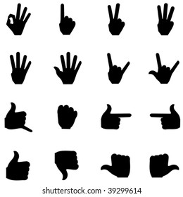 Counting fingers icon
