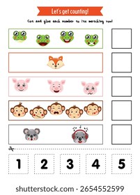 Counting Fun with Cute Animal Friends
