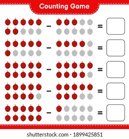similar images stock photos vectors of counting game count the number of nectarine and write the result educational children game printable worksheet vector illustration 1899425836 shutterstock