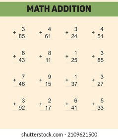 
Counting game for kids. Addition and subtraction. Activity worksheet. A simple flat vector illustration with a cute character.