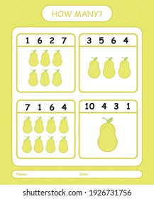 Counting game for kids fruit lemon