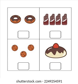Counting Game for Preschool Children. Educational mathematical game. Count how many space objects and write the result. Puzzle math task for kindergarten teach. Homework study. Home schooling.