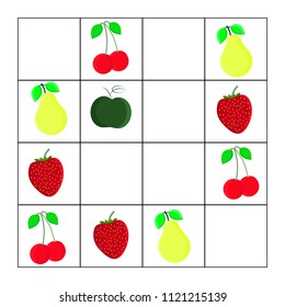 Counting Game for Preschool Children. Mathematics task. How many objects. Learning mathematics, numbers, logic. Vector Illustration