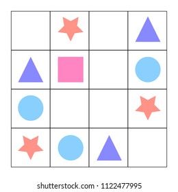 Counting Game for Preschool Children. Mathematics task. How many objects. Learning mathematics, numbers, logic. Vector Illustration