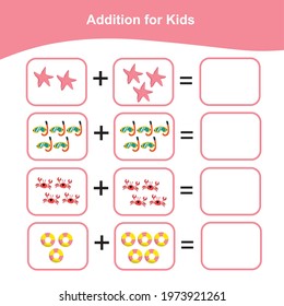 Counting Game for Preschool Children. This worksheet is suitable for educating the early age children on how to count well. Educational printable math worksheet. Additional puzzles for kids. 