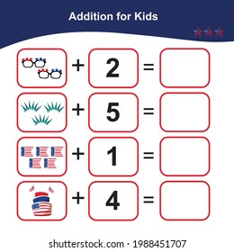 Counting Game for Preschool Children. This worksheet is suitable for educating early age children to count well. Educational printable math worksheet. Additional puzzles for kids. Vector illustration.