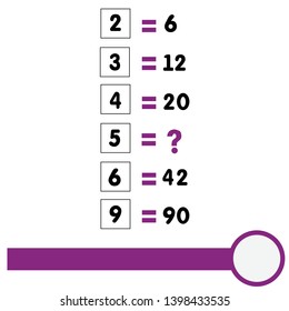 Counting games for kids and adults. Educational math game. Result. Crossword for social networks. Rebus. Riddle for the mind. Riddle with numbers. Vector