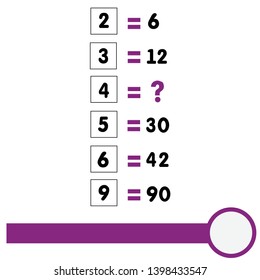 Counting games for kids and adults. Educational math game. Result. Crossword for social networks. Rebus. Riddle for the mind. Riddle with numbers. Vector
