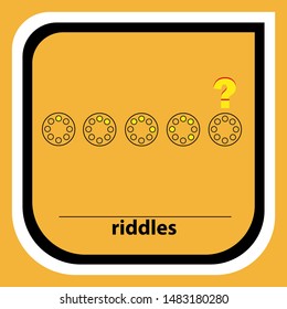 Counting games for kids and adults. Educational math game. Result. Crossword for social networks. Rebus. Riddle for the mind. Riddle with numbers. Vector
