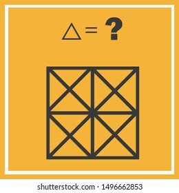 Counting games for kids and adults. Educational math game. Result. Crossword for social networks. Rebus. Riddle for the mind. Riddle with numbers. Vector