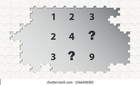 Counting games for kids and adults. Educational math game. Result. Riddle for the mind. Riddle with numbers. Vector