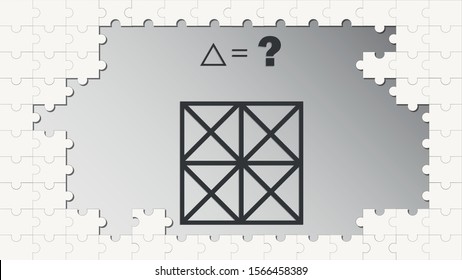 Counting games for kids and adults. Educational math game. Result. Riddle for the mind. Riddle with numbers. Vector