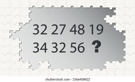 Counting games for kids and adults. Educational math game. Result. Riddle for the mind. Riddle with numbers. Vector
