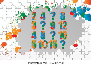 Counting games for kids and adults. Educational math game. Result. Riddle for the mind. Riddle with numbers. Vector