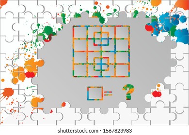 Counting games for kids and adults. Educational math game. Result. Riddle for the mind. Riddle with numbers. Vector