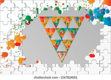 Counting games for kids and adults. Educational math game. Result. Riddle for the mind. Riddle with numbers. Vector