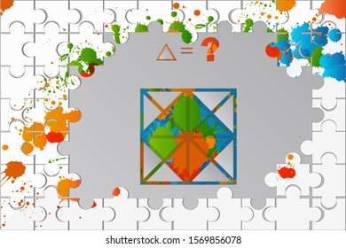 Counting games for kids and adults. Educational math game. Result. Riddle for the mind. Riddle with numbers. Vector