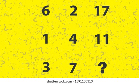 Counting games for kids and adults. Educational math game. Result. Crossword for social networks. Rebus. Riddle for the mind. Riddle with numbers. Vector
