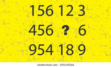 Counting games for kids and adults. Educational math game. Result. Crossword for social networks. Rebus. Riddle for the mind. Riddle with numbers. Vector