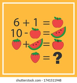 Contando juegos para niños. Juego de matemáticas educativo.Ejercicio matemático y tarea de recuento. 