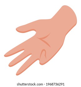 Counting hand icon. Isometric of Counting hand vector icon for web design isolated on white background