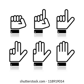 16,628 Number one hand icon Images, Stock Photos & Vectors | Shutterstock