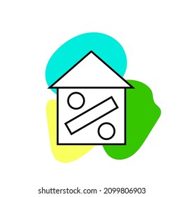 counting house icon logo vector