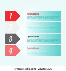 Counting info, bars and geometric over blue color background