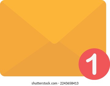 counting messages notify vector flat illustration