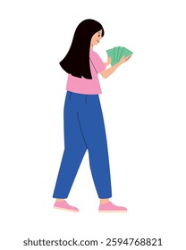 Counting Money Finance Wealth Investment Salary