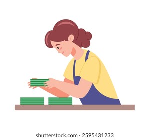 counting money girl cash savings