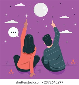 ilustración de diseño vectorial de estrellas de recuento