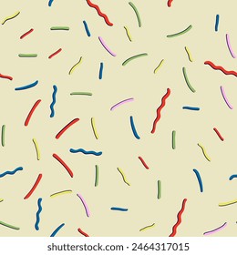 countoured colorful curves seamless pattern