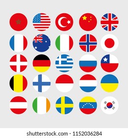 Countries flags vector