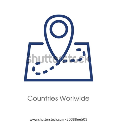 Countries Worl wide  ceramic tiles. vector illustration.