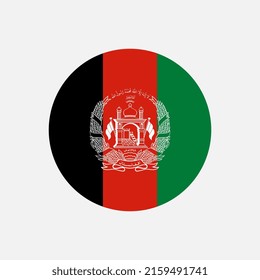 Country Afghanistan. Afghanistan flag. Vector illustration.