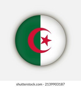 Country Algeria. Algeria flag. Vector illustration.