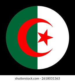 Country Algeria National flag Circle