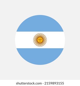 Country Argentina. Argentina flag. Vector illustration.