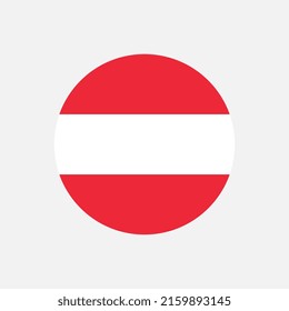 País Austria. Bandera de Austria. Ilustración vectorial.