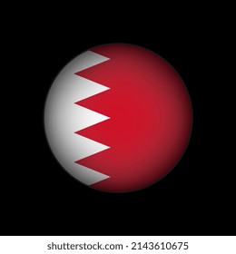 Country Bahrain. Bahrain flag. Vector illustration.