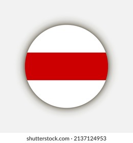 Country Belarus. Belarus flag. Vector illustration.