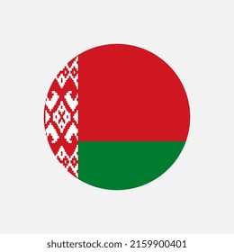 Country Belarus. Belarus flag. Vector illustration.
